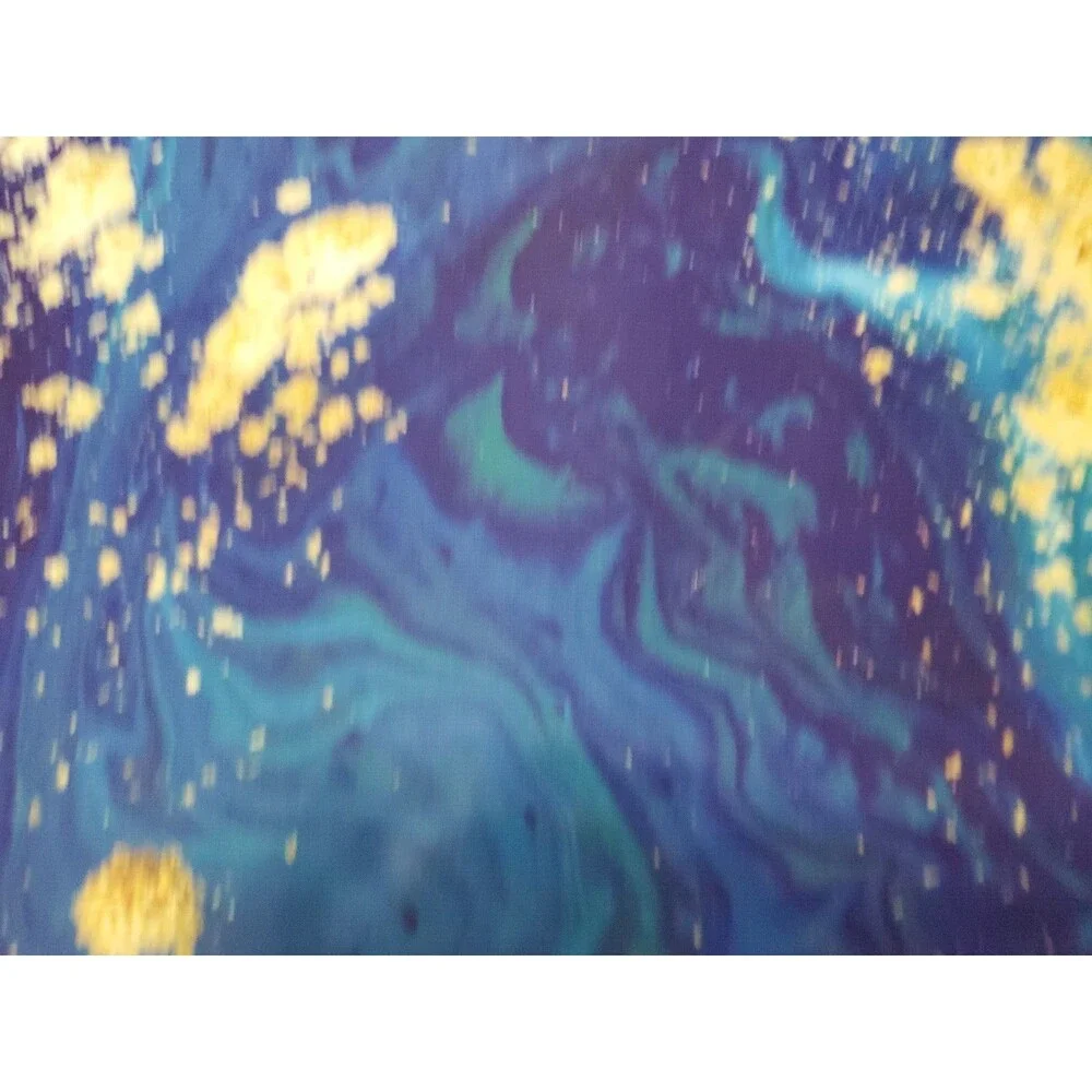 Erosebridal Marble Vein Blue/Gold Floor Mat 30